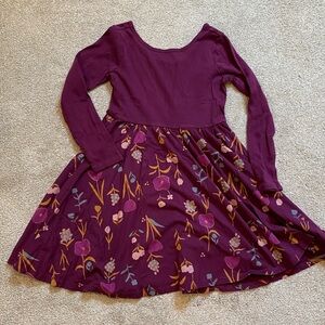 VGUC Purple Tea Collection Dress with floral skirt, sz 10.